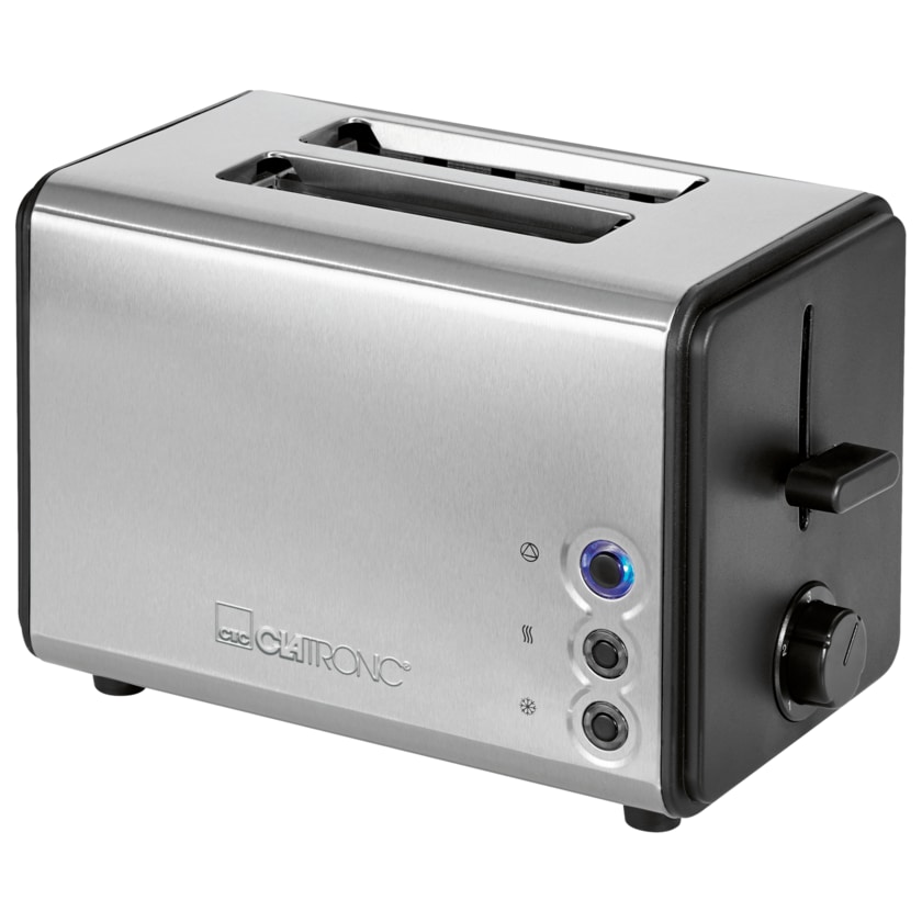 Clatronic 2 Scheiben-Toaster TA 3620 edelstahl/schwarz